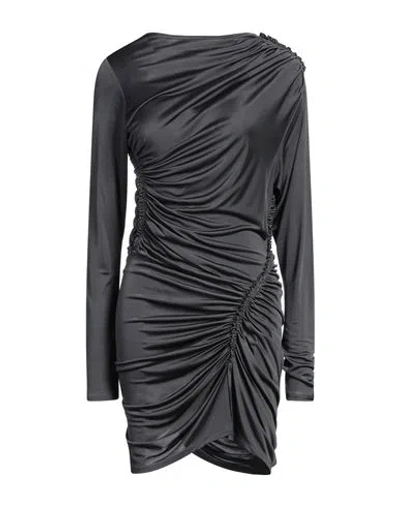 Atlein Woman Mini Dress Lead Size 6 Viscose In Grey