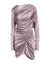 Atlein Woman Mini Dress Lilac Size 6 Viscose In Purple
