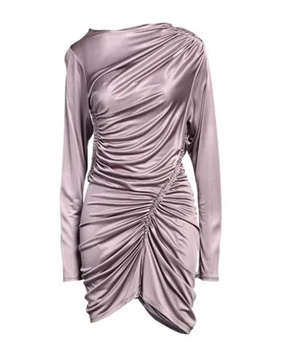 Atlein Woman Mini Dress Lilac Size 6 Viscose In Purple