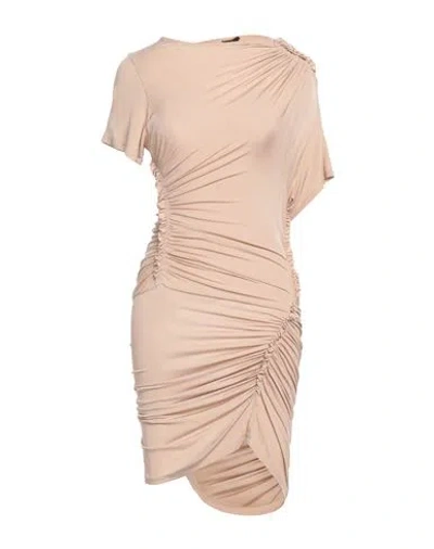 Atlein Woman Mini Dress Sand Size 2 Viscose, Elastane In Pink