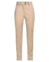 Atlein Woman Pants Beige Size 6 Cotton, Elastane In Beige