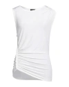Atlein Woman Top Ivory Size 4 Viscose, Elastane In White