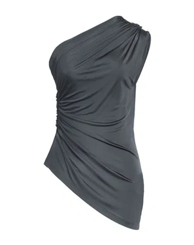 Atlein Woman Top Lead Size 8 Viscose In Grey