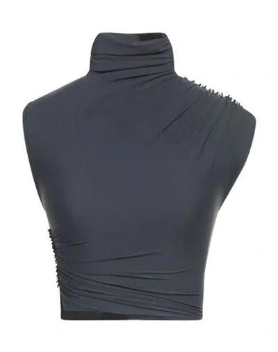 Atlein Woman Top Charcoal Size 6 Polyamide, Elastane In Grey