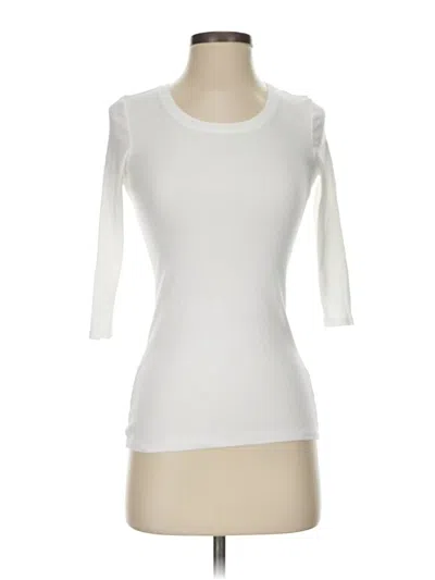 Pre-owned Atm Anthony Thomas Melillo 3/4 Sleeve T-shirt In White