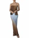 Atm Anthony Thomas Melillo A-line Tank Top In Pastel Blue Com In Brown