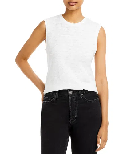 Atm Anthony Thomas Melillo Anthony Thomas Melillo Cotton Slub Jersey Top In White