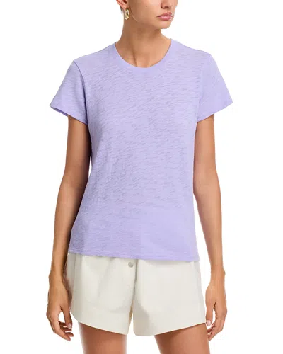 Atm Anthony Thomas Melillo Anthony Thomas Melillo Schoolboy Crewneck Tee In Purple