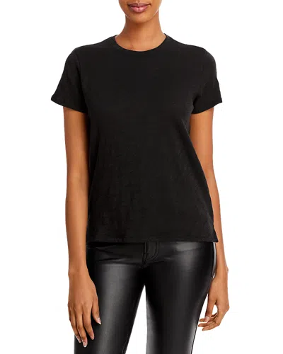 Atm Anthony Thomas Melillo Schoolboy Crewneck Tee In Black