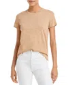 Atm Anthony Thomas Melillo Slub Jersey Schoolboy Crewneck T Shirt In Camel
