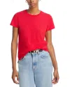 Atm Anthony Thomas Melillo Anthony Thomas Melillo Schoolboy Crewneck Tee In Cardinal Red