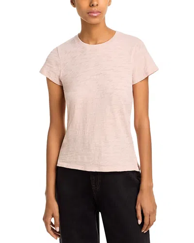 Atm Anthony Thomas Melillo Anthony Thomas Melillo Schoolboy Crewneck Tee In Pink