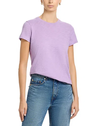 Atm Anthony Thomas Melillo Anthony Thomas Melillo Schoolboy Crewneck Tee In Purple