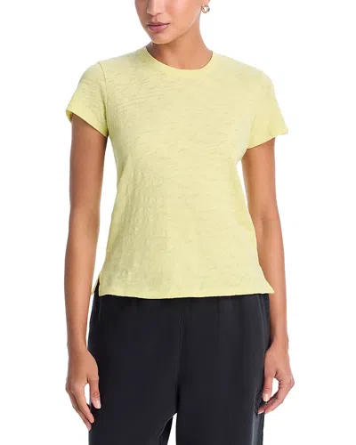 Atm Anthony Thomas Melillo Anthony Thomas Melillo Schoolboy Crewneck Tee In Yellow