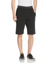 Atm Anthony Thomas Melillo Slim Straight Pull-on Distressed Shorts In Charcoal