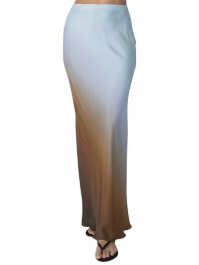 Atm Anthony Thomas Melillo Bia Maxi Skt In Pastel Blue Com In Brown
