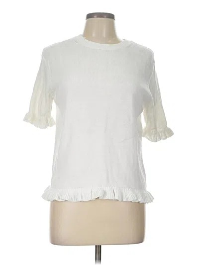 Pre-owned Atm Anthony Thomas Melillo Cardigan Sweater In White
