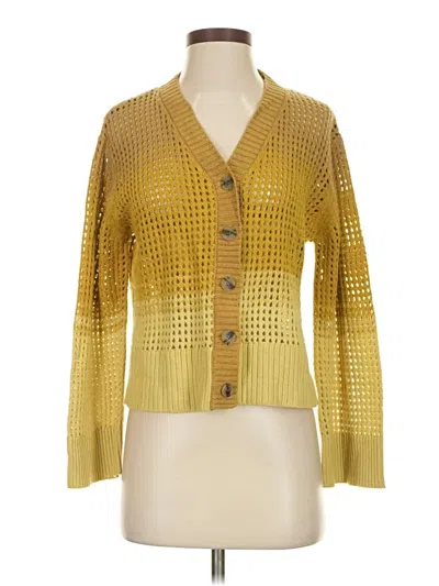 Pre-owned Atm Anthony Thomas Melillo Cardigan Sweater In Yellow
