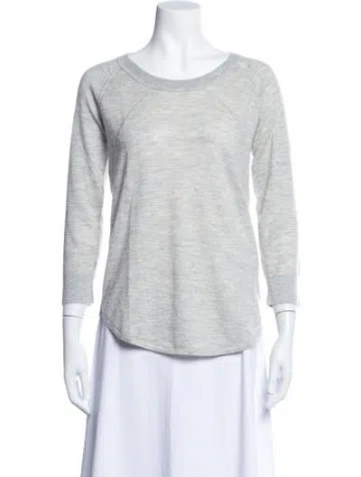 Pre-owned Atm Anthony Thomas Melillo Cashmere Crew Neck Sweater In Grey