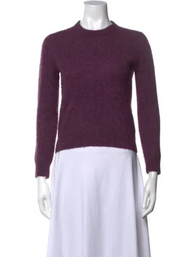 Pre-owned Atm Anthony Thomas Melillo Cashmere Crew Neck Sweater In Purple