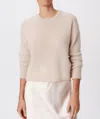 Atm Anthony Thomas Melillo Cashmere Long Sleeve Pullover In Soft Oatmeal
