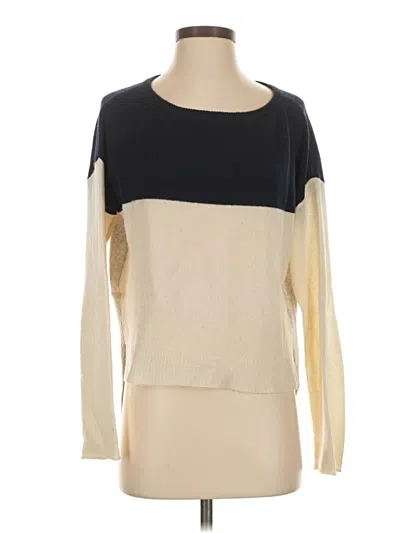 Pre-owned Atm Anthony Thomas Melillo Cashmere Pullover Sweater In Ivory