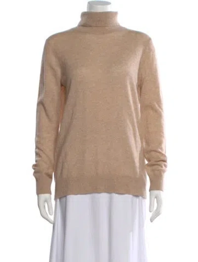Pre-owned Atm Anthony Thomas Melillo Cashmere Turtleneck Sweater W/ Tags In Neutral