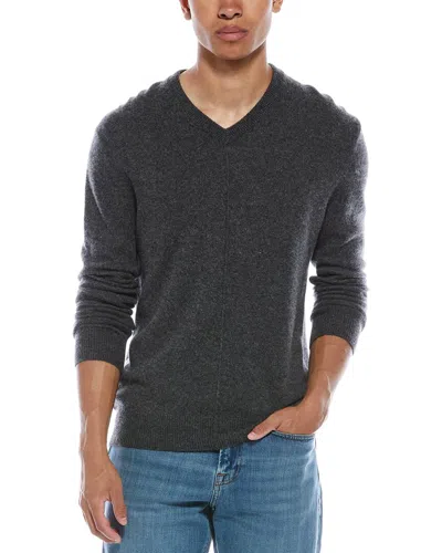 Atm Anthony Thomas Melillo Cashmere V-neck Sweater In Gray