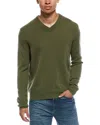 Atm Anthony Thomas Melillo Cashmere V-neck Sweater In Green