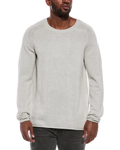 Atm Anthony Thomas Melillo Cashmere-blend Crewneck Sweater In Silver