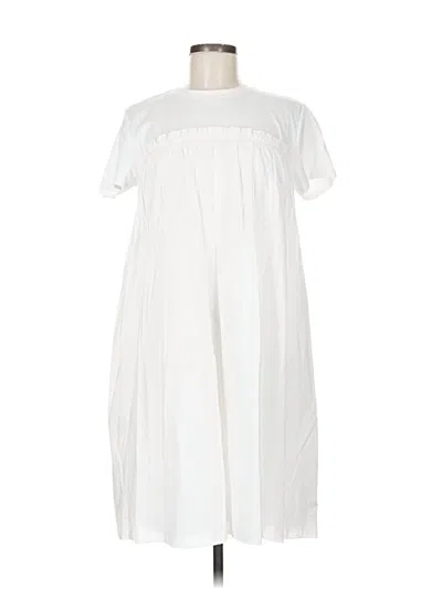 Pre-owned Atm Anthony Thomas Melillo Casual Dress In White