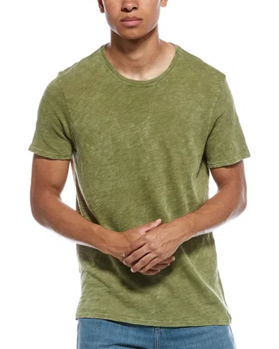 Atm Anthony Thomas Melillo Slub Jersey With Chroma Wash Short Sleeve Crew Neck Tee In Juniper