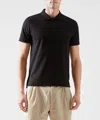 Atm Anthony Thomas Melillo Classic Jersey Polo In Black In Black