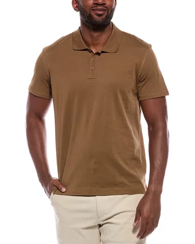 Atm Anthony Thomas Melillo Classic Jersey Polo Shirt In Brown