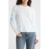 Atm Anthony Thomas Melillo Cloud Tie Dye Slub Long Sleeve T-shirt In White