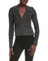 Atm Anthony Thomas Melillo Collared Wool-blend Sweater In Black