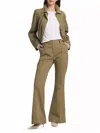 Atm Anthony Thomas Melillo Cotton-blend Twill Flare Pants In Oil Green In Multi