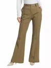 Atm Anthony Thomas Melillo Cotton Blend Twill Flare Pants In Oil Green In Multi