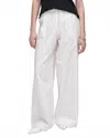 Atm Anthony Thomas Melillo Cotton Blend Yarn Die Stripe Pull On Pants In White