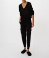 Atm Anthony Thomas Melillo Cotton Cashmere Mixed Media Cargo Pant In Black