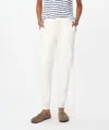 Atm Anthony Thomas Melillo Cotton Cashmere Mixed Media Cargo Pant In Chalk