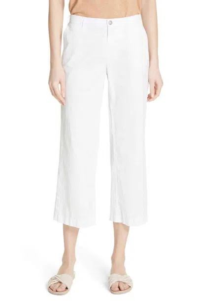 Atm Anthony Thomas Melillo Cotton Poplin Crop Pant In White