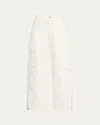 Atm Anthony Thomas Melillo Cotton Twill Cargo Pants In Chalk