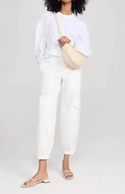 Atm Anthony Thomas Melillo Cotton Twill Cargo Pants In Chalk