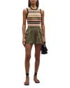 Atm Anthony Thomas Melillo Cotton Twill Cargo Shorts In Army In Green