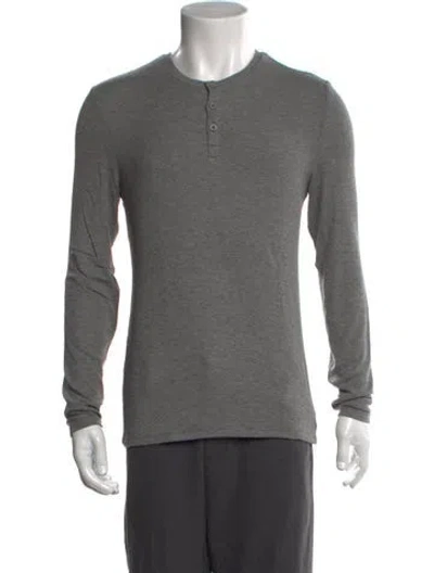 Pre-owned Atm Anthony Thomas Melillo Crew Neck Long Sleeve Pullover In Gray