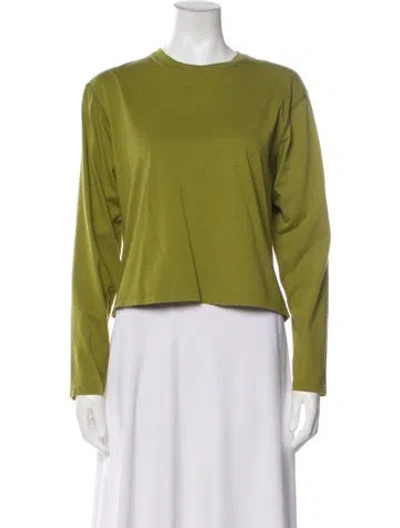 Pre-owned Atm Anthony Thomas Melillo Crew Neck Long Sleeve Sweatshirt In Green