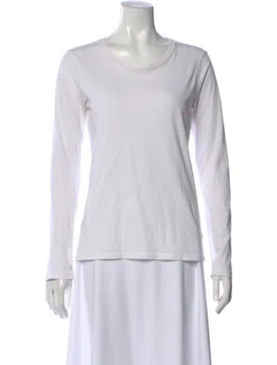 Pre-owned Atm Anthony Thomas Melillo Crew Neck Long Sleeve T-shirt In Neutral