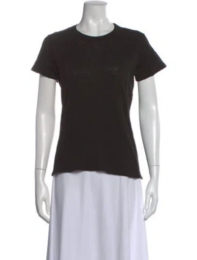 Pre-owned Atm Anthony Thomas Melillo Crew Neck Short Sleeve T-shirt In Black