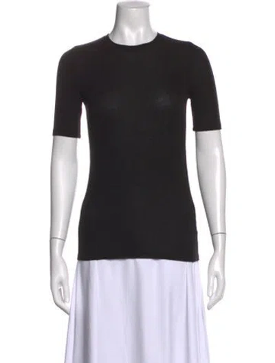 Pre-owned Atm Anthony Thomas Melillo Crew Neck Short Sleeve T-shirt In Black